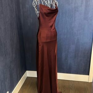 NWT Jonathan Simkhai color mulberry gown in size 4